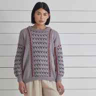 Debbie Bliss Vlada Cable Sweater Knitting Pattern