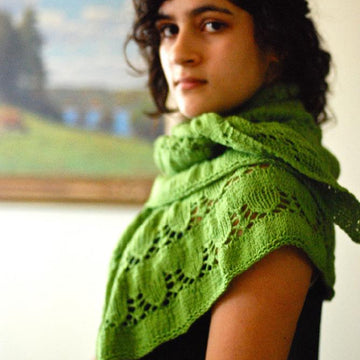 Snow Drops & Snap Peas Shawl