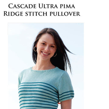 Ridge Stitched Pullover Jumper Knitting Pattern