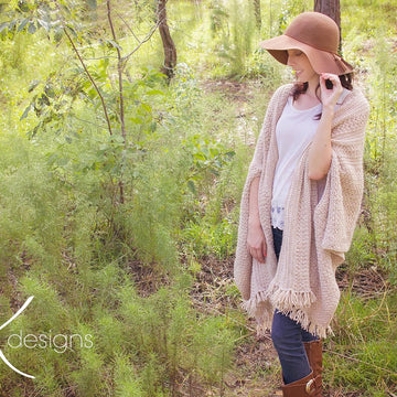 Chardonnay Crochet Wrap