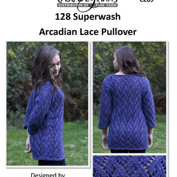 Cascade Yarns C Arcadian Lace Pullover Knitting Pattern