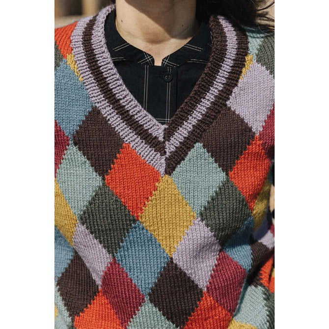 Rowan Heathland Plain/Multicolour Waistcoat Knitting Pattern