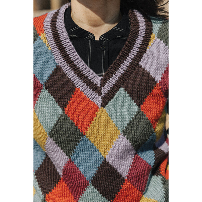 Rowan Heathland Plain/Multicolour Waistcoat Knitting Pattern