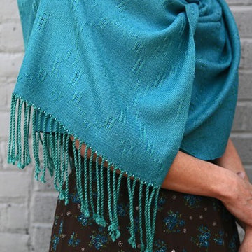Valley Yarns #67 Zephyr Shawl in 8-Shaft Atwater-Bronson Lace