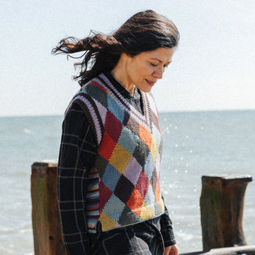 Rowan Heathland Plain/Multicolour Waistcoat Knitting Pattern