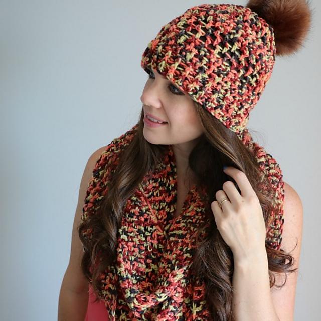Melon Melody Hat & Shawl Set