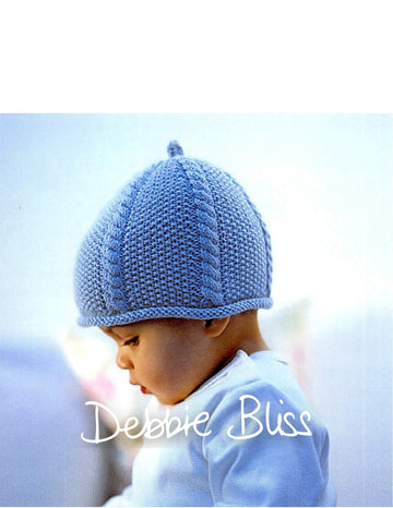 Debbie Bliss Cable and Moss Stitch Hat PDF
