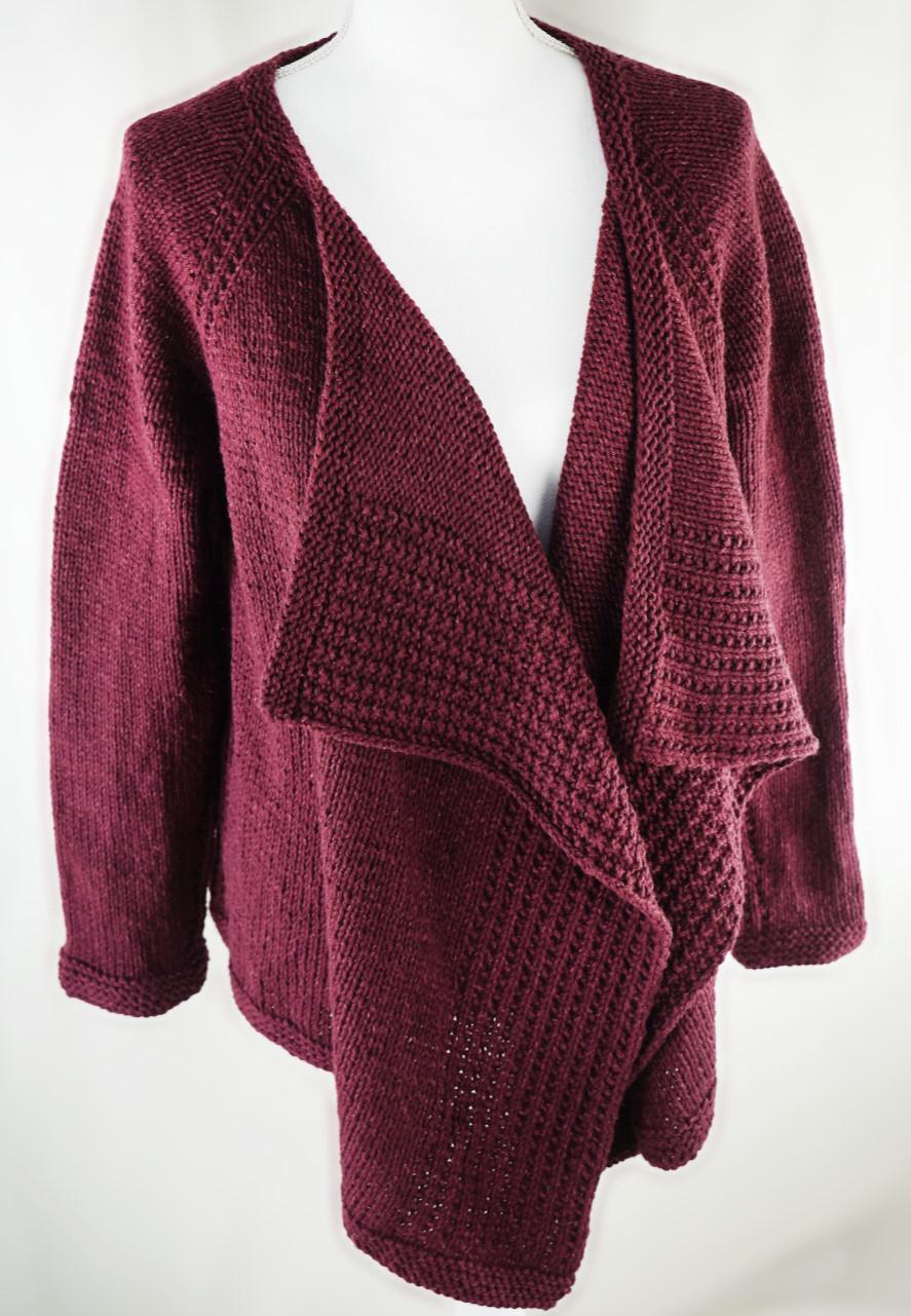 Cascade Yarns W Vineyard Stroll Cardigan Knitting Pattern