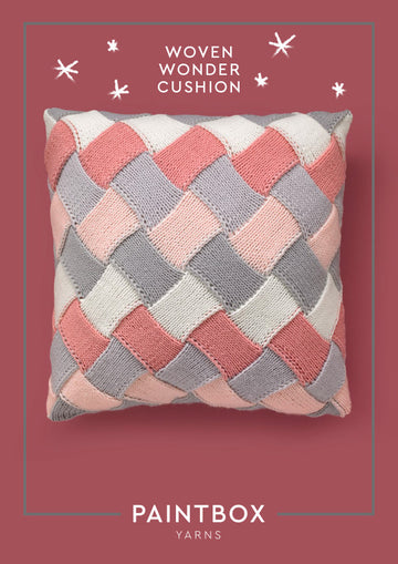 Paintbox Yarns Woven Wonder Cushion Knitting Pattern