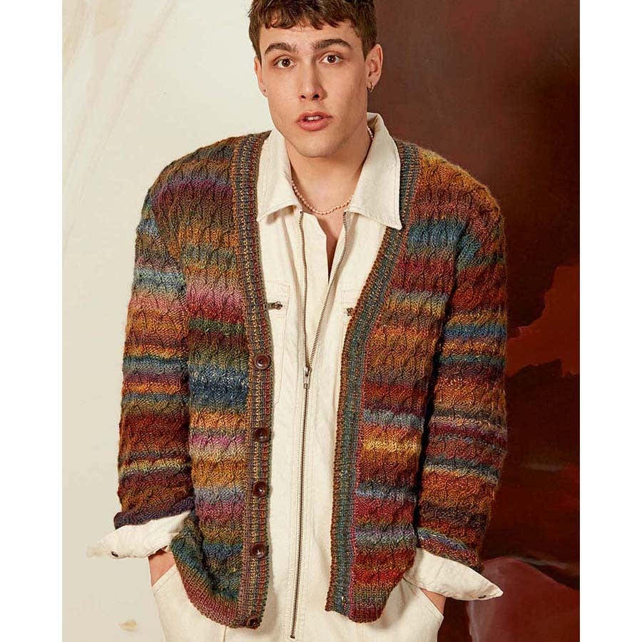 Lang PTO44-04 Men's Cardigan Knitting Pattern