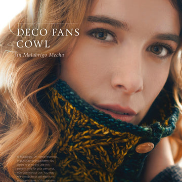 Deco Fans Cowl Knitting Pattern