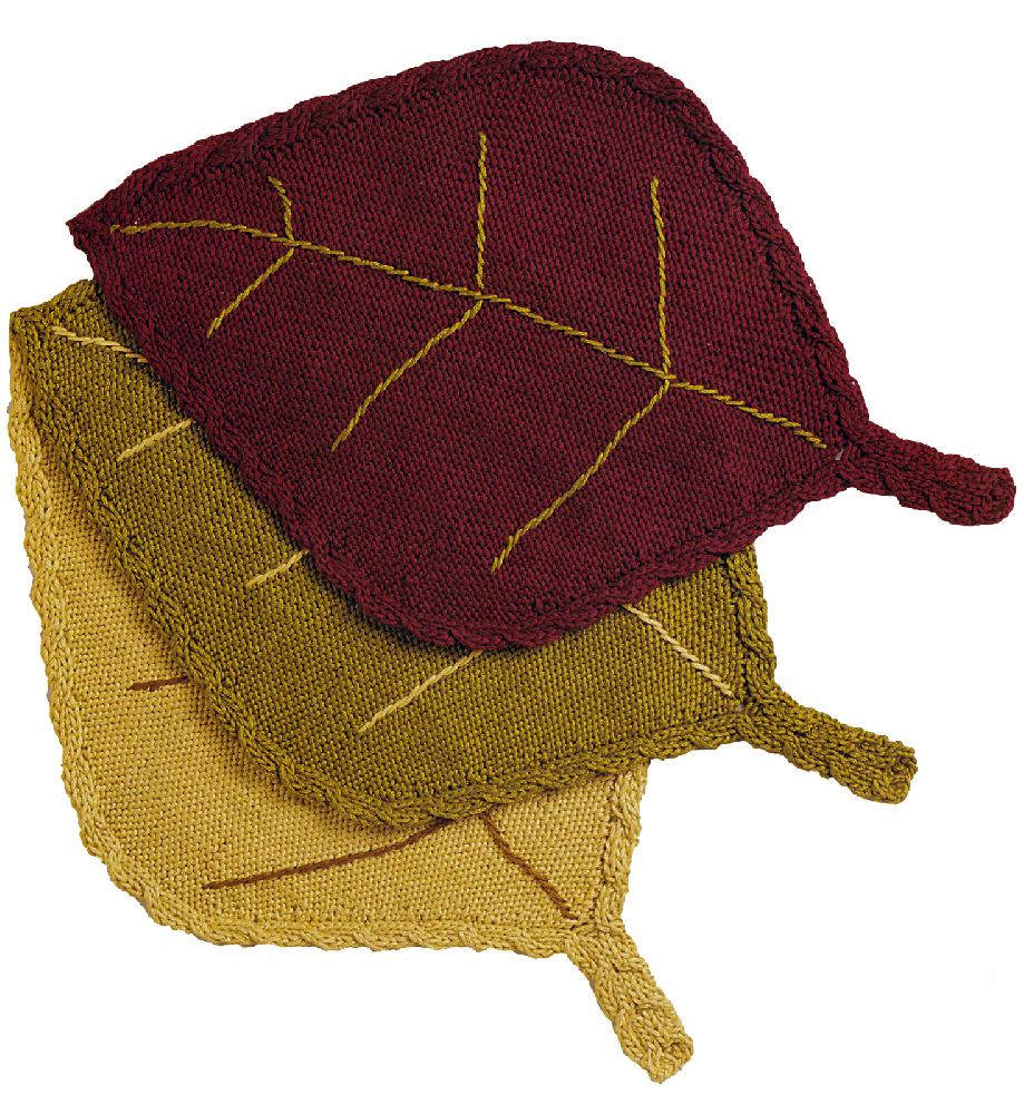 Cable Leaf Placemat & Pillow