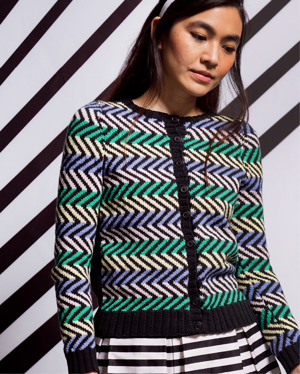 MillaMia Blaze Fair Isle Cardigan Knitting Pattern