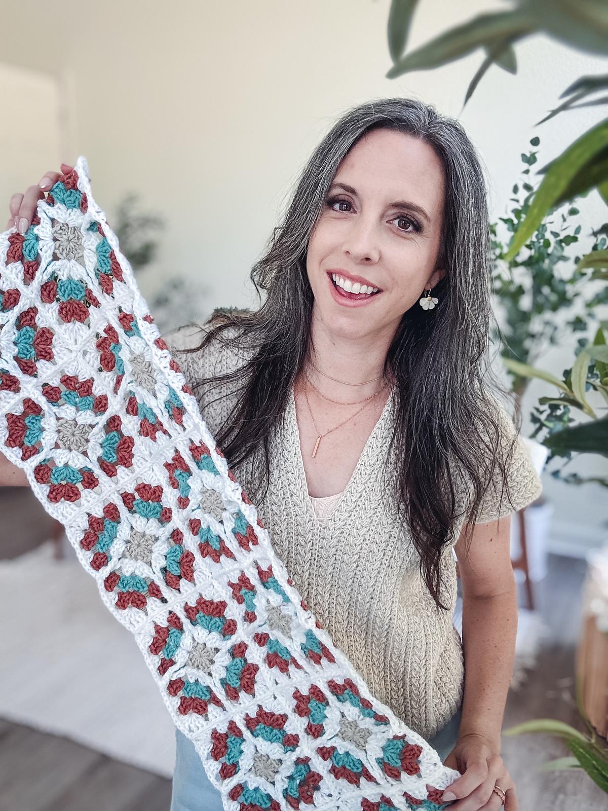 Windowpane Granny Stitch Blanket
