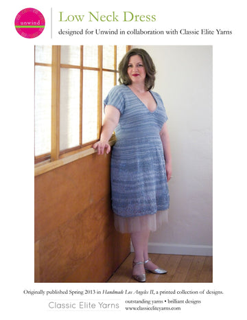 Classic Elite Yarns Low Neck Dress Knitting Pattern
