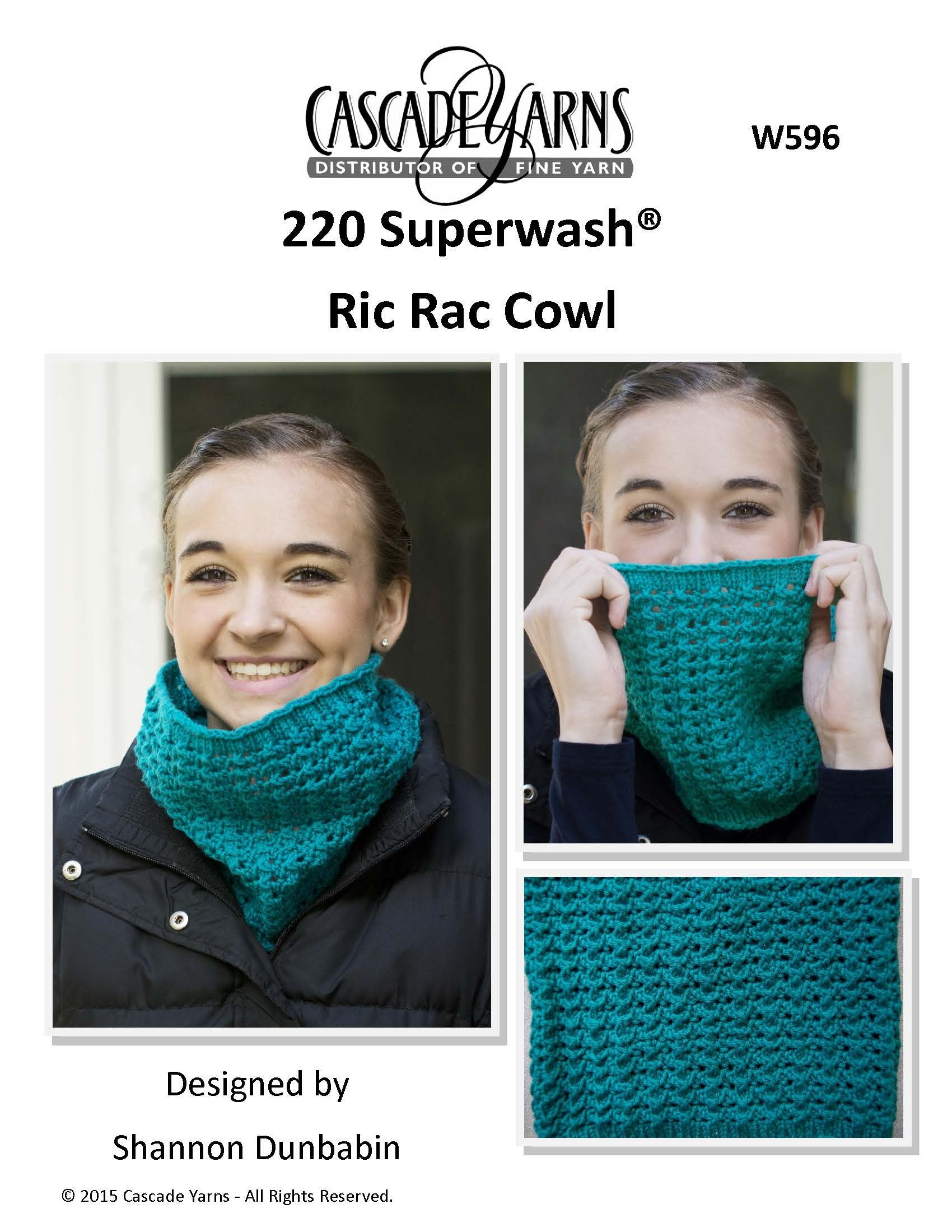 Cascade Yarns W Ric Rac Cowl Knitting Pattern