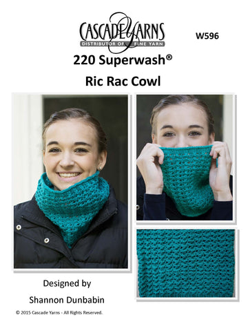 Cascade Yarns W Ric Rac Cowl Knitting Pattern
