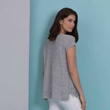 Stacy Charles Fine Yarns Casey Hi-Lo Vest Knitting Pattern