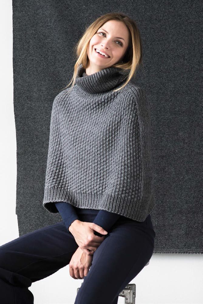 Essex Poncho Cape Knitting Pattern