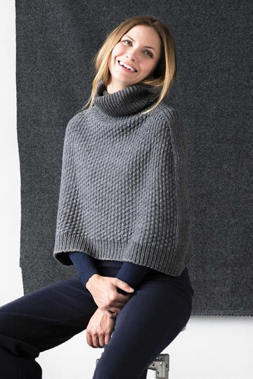 Essex Poncho Cape Knitting Pattern