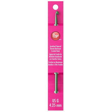 Boye 6 Inch Aluminum Crochet Hook