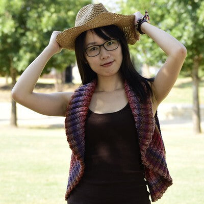 Jojoland Rings Around Rosie Waistcoat Knitting Pattern