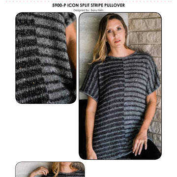 Trendsetter Yarns 5900P Icon - Split Stripe Pullover PDF