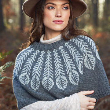 Rowan Plume Poncho Cape Knitting Pattern