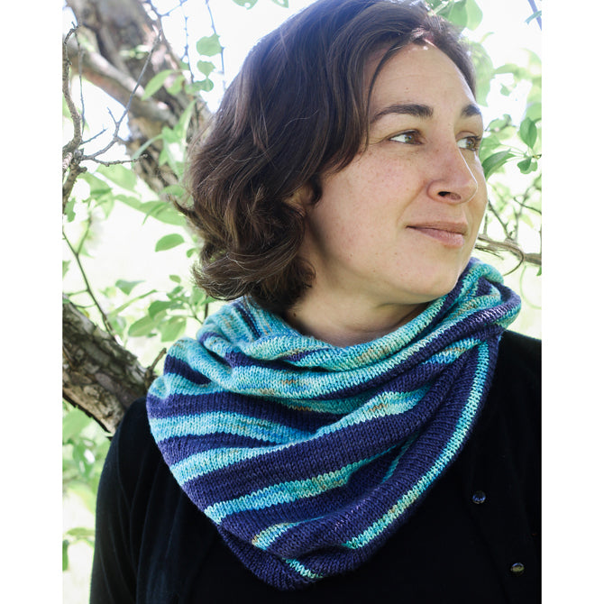 Wonderland Yarns Diminishing Colors Cowl Knitting Pattern