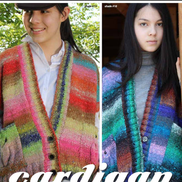 Noro Dropped-Shoulder Cardi (Akita) Knitting Pattern