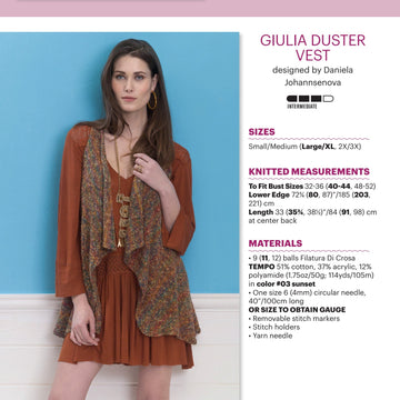 Filatura Di Crosa Giulia Duster Vest PDF