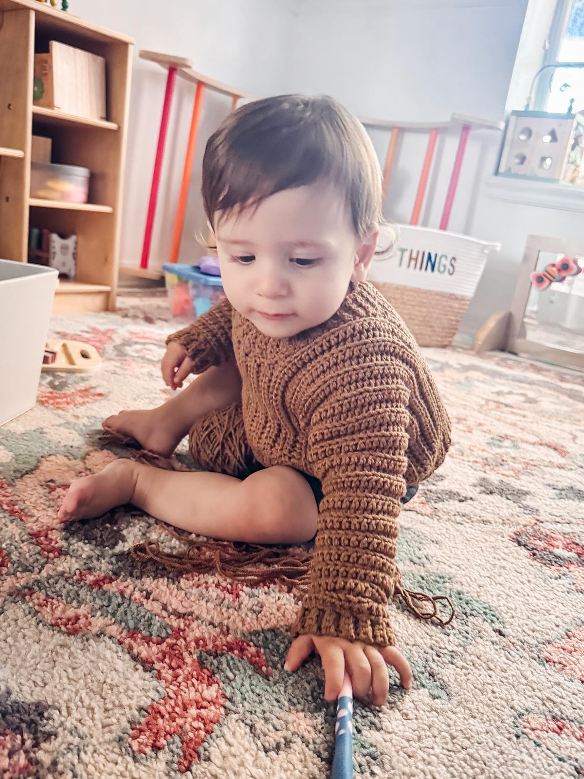 Easy Child Cuff-to-Cuff Sweater