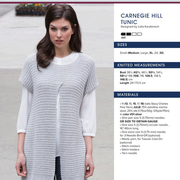 Stacy Charles Fine Yarns Carnegie Hill Tunic Knitting