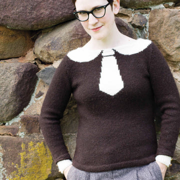 Edie Trompe L'oeil Pullover Jumper Knitting Pattern