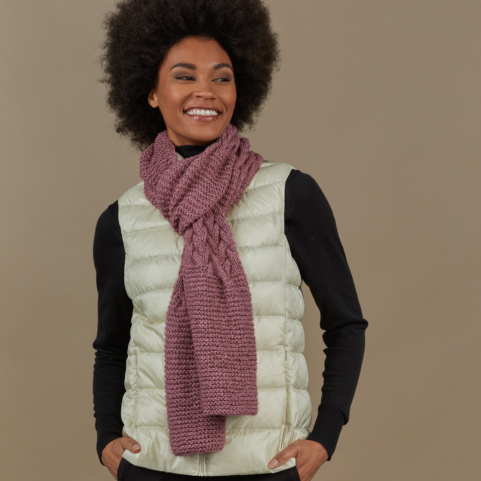 Tahki Yarns Crystal Bay Hat Scarf Knitting Pattern