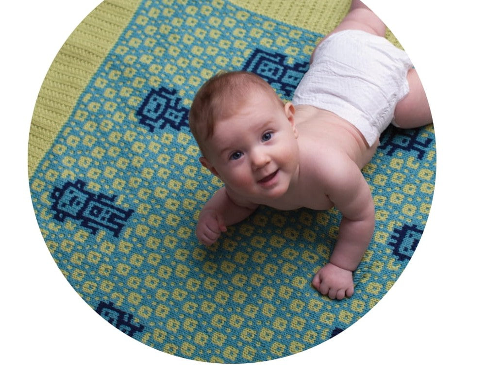 Twist Collective Sprocket Blanket Knitting Pattern
