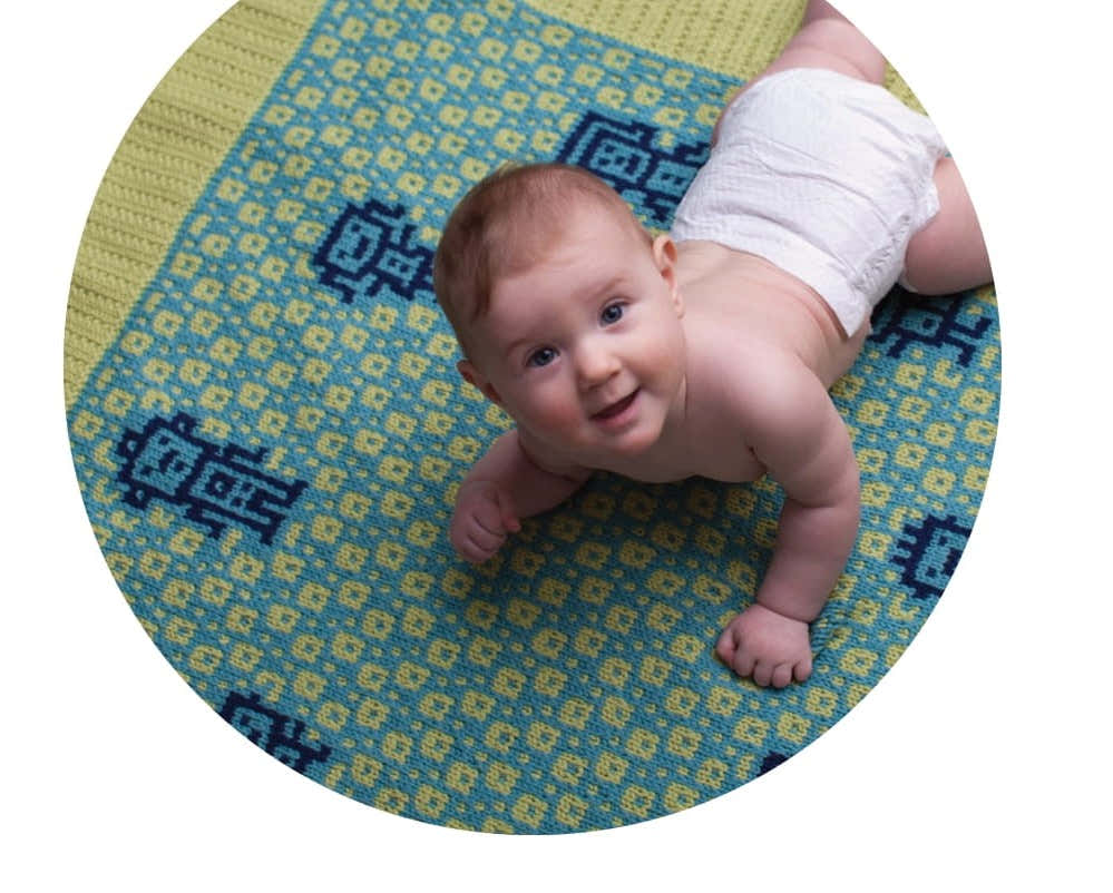 Twist Collective Sprocket Blanket Knitting Pattern