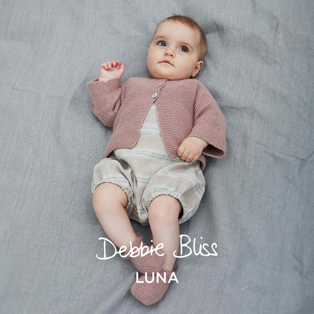 Debbie Bliss Carina Jacket & Bootees Knitting Pattern