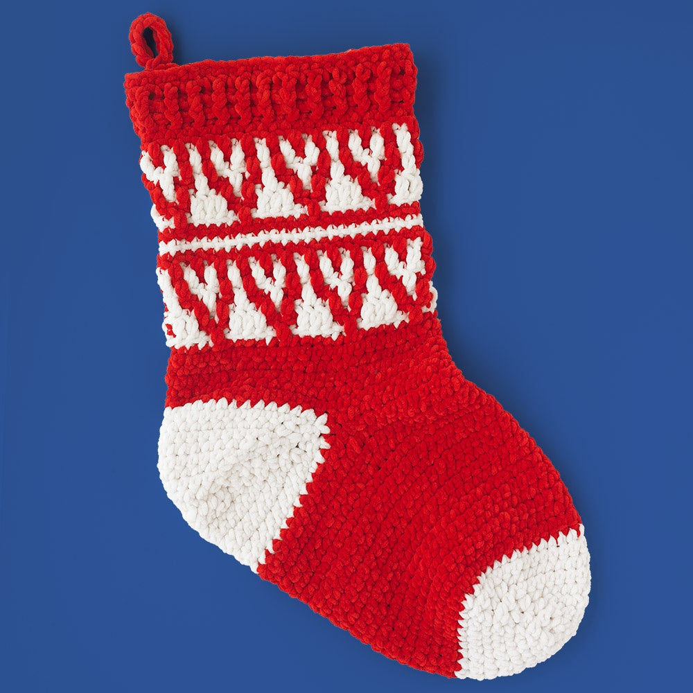 Paintbox Yarns Jumbo Crochet Christmas Stocking PDF