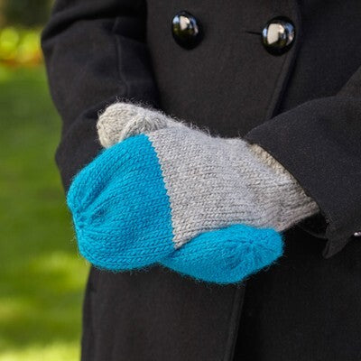 Valley Yarns Color Pop Mittens Knitting Pattern