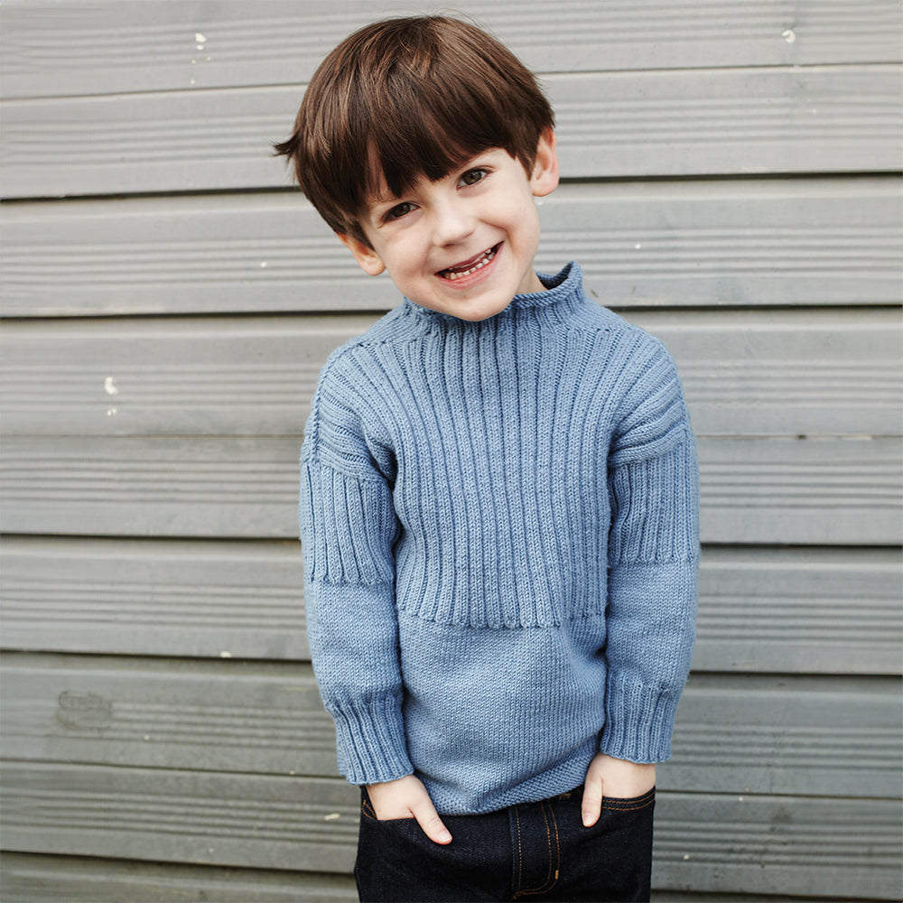 Debbie Bliss Barry's Gansey Sweater Knitting Pattern