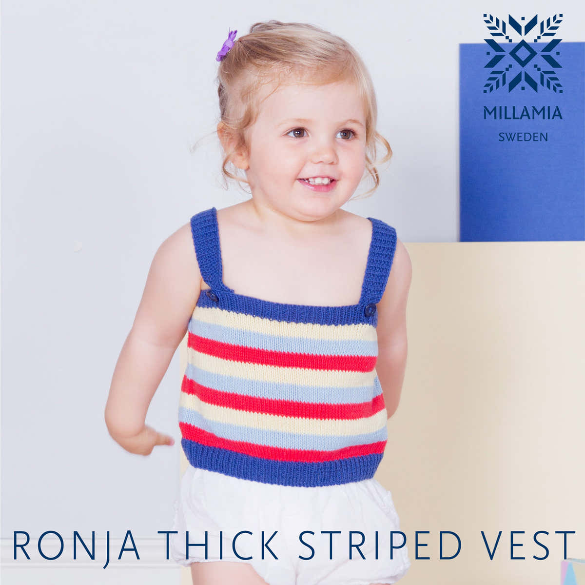 MillaMia Ronja Thick Stripe Tank Knitting Pattern