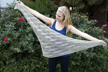 Ridged Shawl in Plymouth Yarn Nettle Grove - F691 - PDF