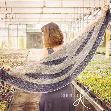 Modern Honeycomb Knit Shawl
