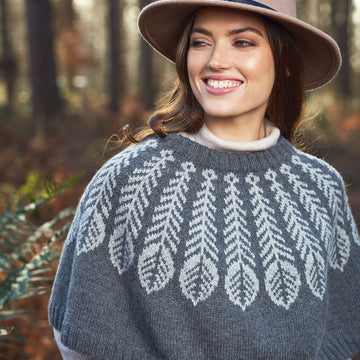 Rowan Plume Poncho Cape Knitting Pattern