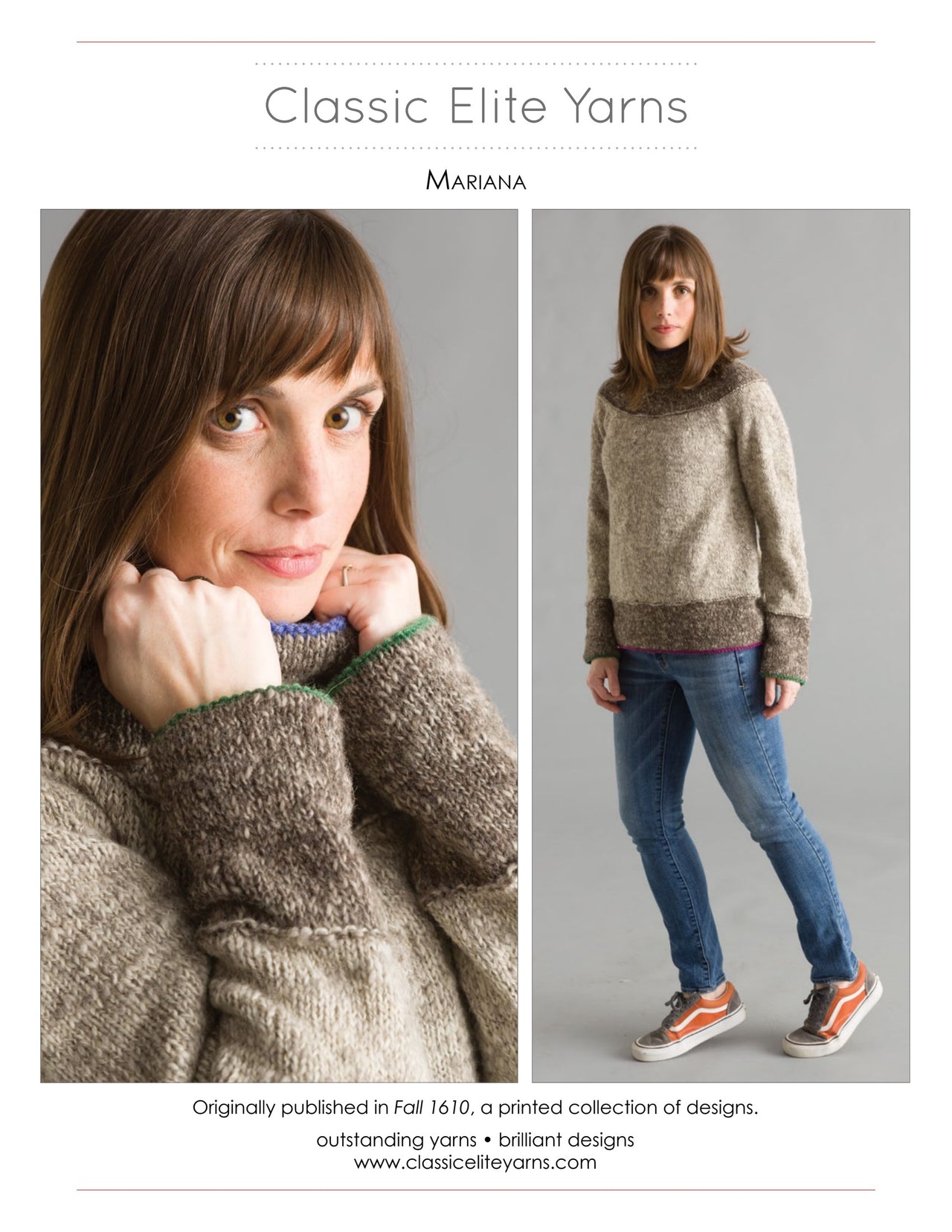 Classic Elite Yarns Mariana Jumper Knitting Pattern