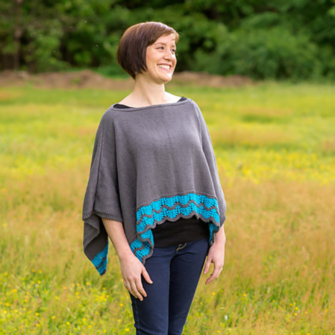 Valley Yarns Breezeway Poncho Knitting Pattern