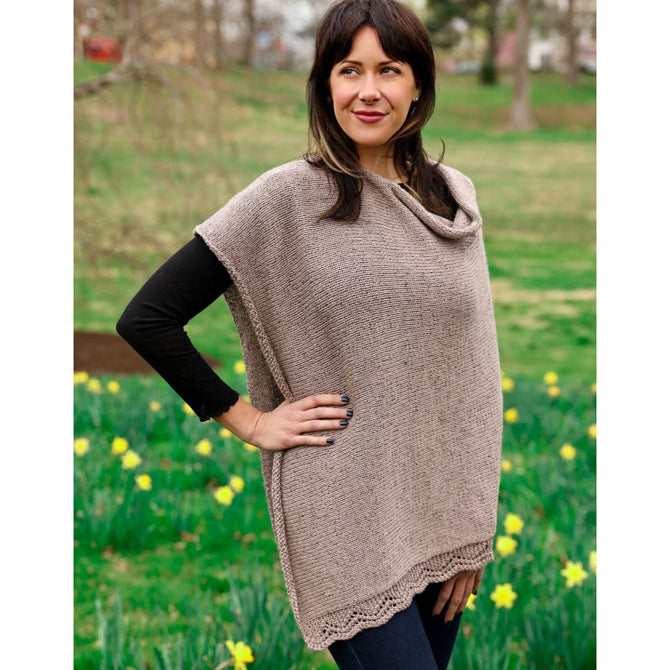 Plymouth Yarn Poncho Cape Knitting Pattern
