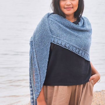 Iris Shawl Wrap Knitting Pattern
