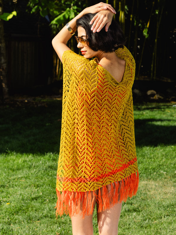 Sunspill Poncho in Berroco Modern Linen Knitting Pattern